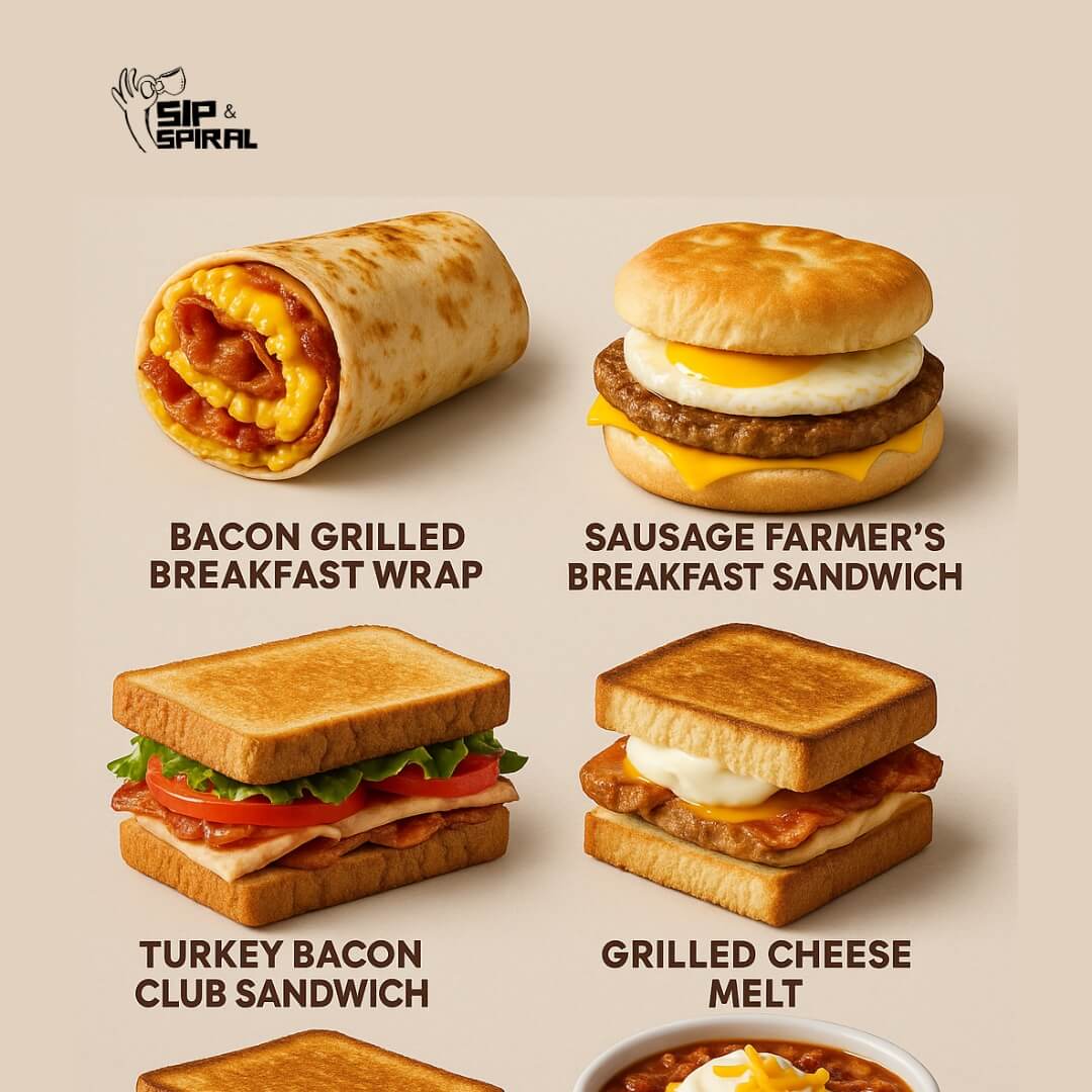Tim HortonsBreakfast and lunch meals.